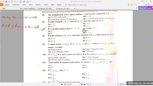FSc-1 Math Chapter#3 Lecture#1 (Ex.3.1 +3.2) смотреть онлайн