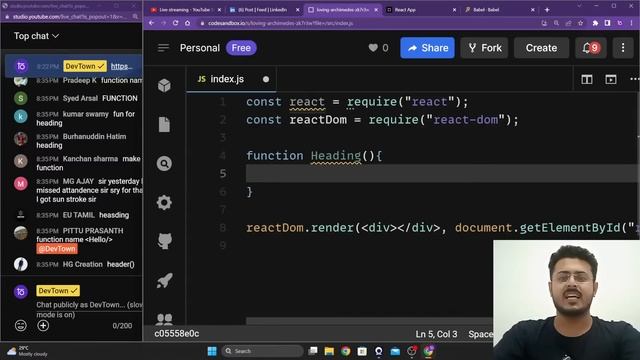 [LIVE] DAY 05 - Learn Frontend Web Development with React.JS & JavaScript | COMPLETE in 7 - Days смотреть онлайн