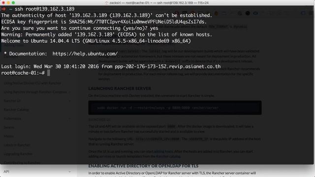 Docker: Setting up Rancher смотреть онлайн