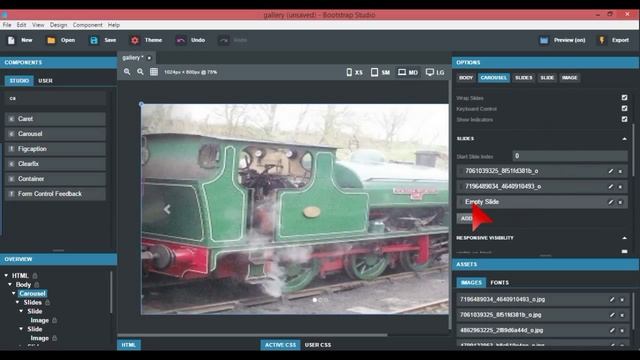 Doing an image gallery in Bootstrap Studio смотреть онлайн