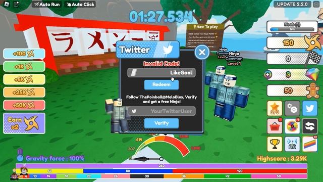 *NEW* All Working Codes For ROBLOX RACE CLICKER SIMULATOR December 2022!!! смотреть онлайн