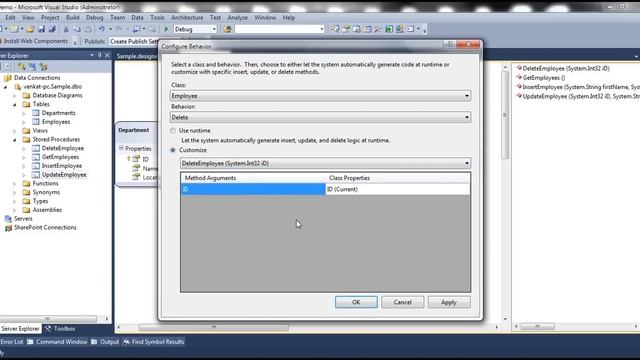 Part 5 Insert Update Delete using stored procedures in LINQ to SQL смотреть онлайн