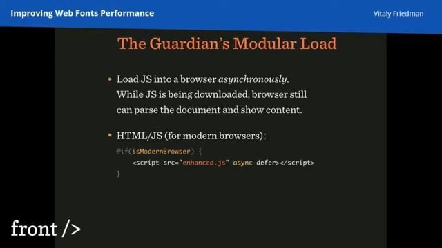 Vitaly Friedman – Improving Web Fonts Performance смотреть онлайн