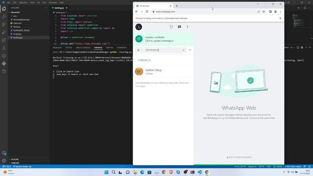 Automate WhatsApp message || Hack WhatsApp || WhatsApp trick || Hemal Boghara смотреть онлайн