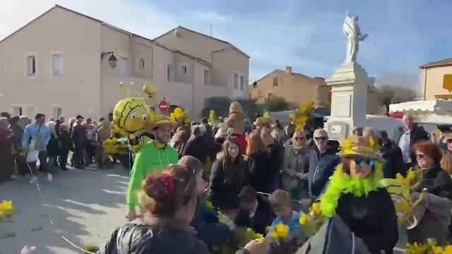 Fete du Mimosa Live in Tanneron Village in the South of France смотреть онлайн