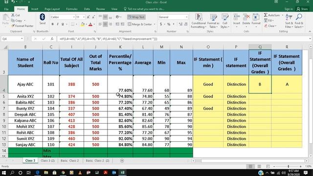 Microsoft Excel In Hindi Part-4 смотреть онлайн