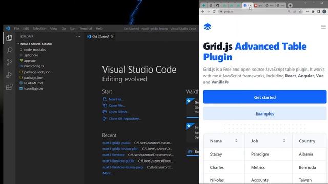 Quickly Learn Nuxt 3 Modules and Grid.js - Part 2 смотреть онлайн