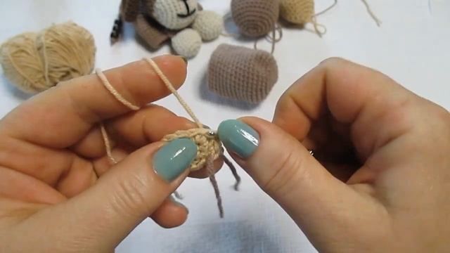 ключница брелок собачка вязаная крючком Crochet Dog Keychain