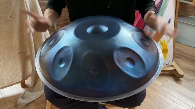 Слушать игру на Ханге. Звучание Хэндпан РЕ МИНОР ХИДЖАС, от мастерской 