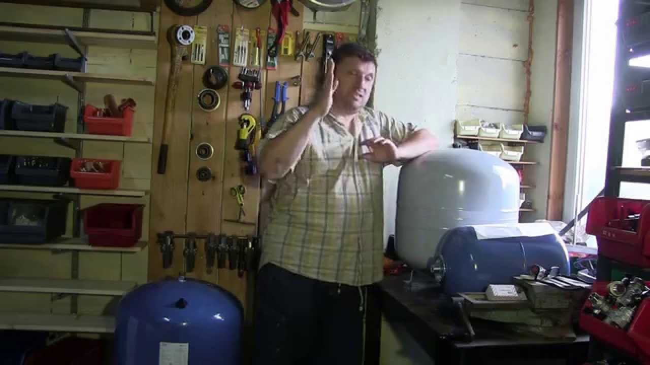 Расширительный бак или гидроаккумулятор.