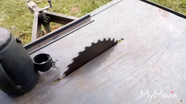 Homemade bandsaw Mill.. Blockbandsäge. Пилорама своими руками. смотреть онлайн