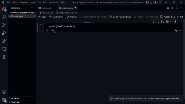 How to convert VScode into jupyter notebook || lets make it смотреть онлайн