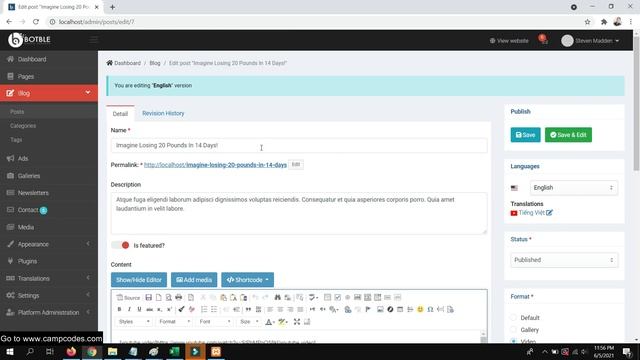 Complete Personal Blog Script using PHP and MySQL | Free Source Code Download смотреть онлайн