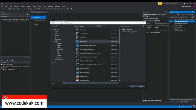 ASP.NET with VB.NET EP 01 Hello World смотреть онлайн