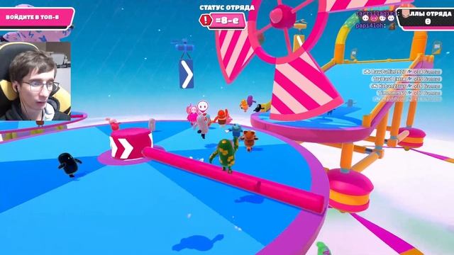 Fall Guys супер быстрая игра с Татой. Меня зажевал вентилятор смотреть онлайн