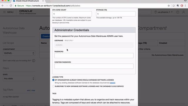 Oracle Autonomous Data Warehouse Cloud Service Provisioning смотреть онлайн