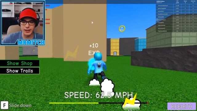 RUN ON WALLS TO LEVEL UP!! (Roblox Parkour Simulator) смотреть онлайн