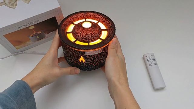 Ароматический диффузор увлажнитель воздуха Вулкан с подсветкой (Volcano humidifier) смотреть онлайн