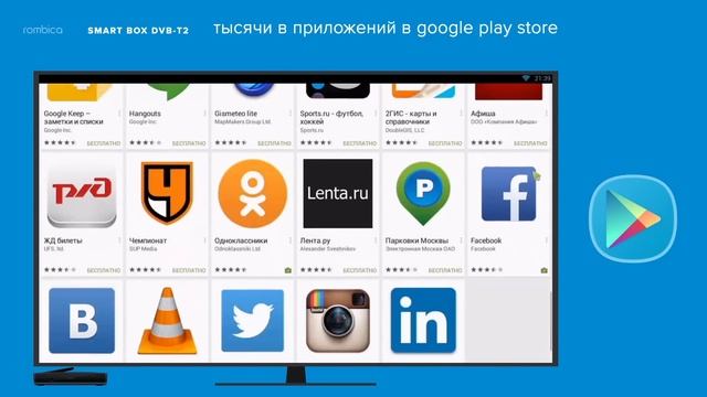 Медиаплеер Rombica Smart Box DVB-T2. Промо смотреть онлайн