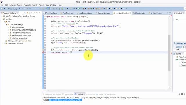 Step by Step Selenium Tutorial with JAVA - Window Handler for Browser - P10 смотреть онлайн