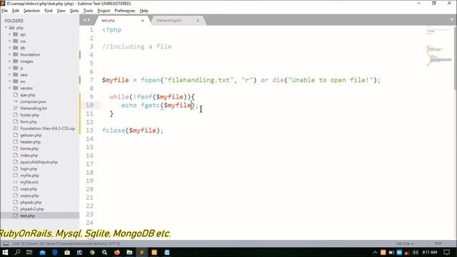 PHP Advanced Part-16 | File Handling fgets | PHP Advanced Tutorial смотреть онлайн