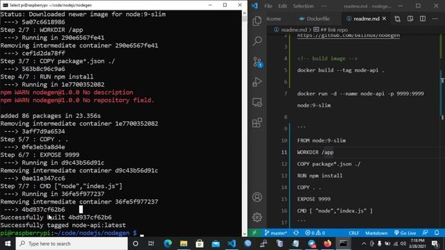 Menjalankan aplikasi nodejs di docker container dengan perangkat Raspberry Pi смотреть онлайн