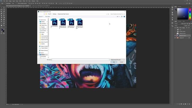 How to Use Displacement Maps inside Adobe Photoshop Tutorial смотреть онлайн