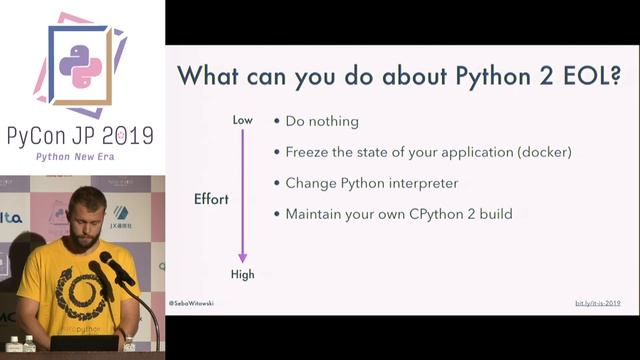 01_402_It’s 2019 and I’m still using Python 2. Should I be worried?(Sebastian Witowski) смотреть онлайн