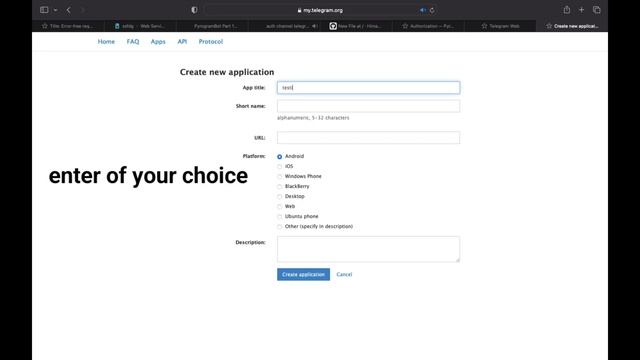 telegram api id and hash । How to create telegram api id and hash । my.telegram.org says error смотреть онлайн