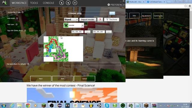 Minecraft Creating Mods #7 - Creeper V2.0! [MCreator]