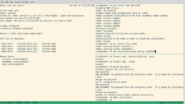 Pacemaker cluster. Adding new node. смотреть онлайн