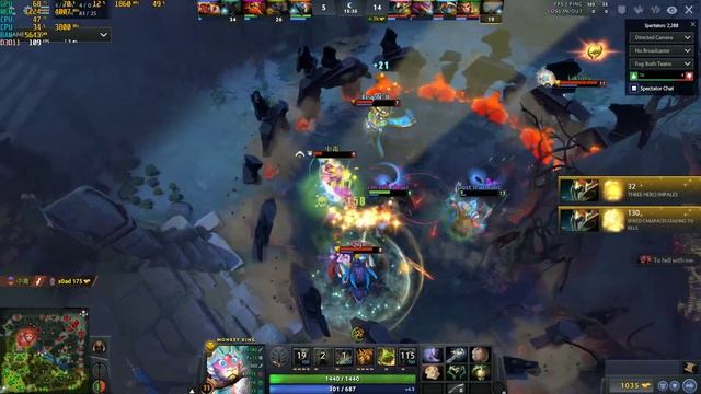 Dota 2 | GTX 1060 6gb Palit Dual | Ryzen 7 1700x | Frame Rate test смотреть онлайн