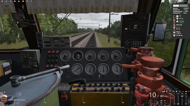 Скрещение с грузовым на ст. Жарок. Trainz Railroad Simulator 2019 смотреть онлайн