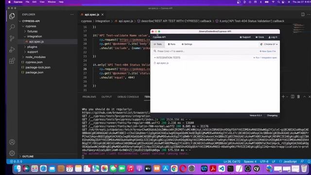 API Test with Cypress_Part 6: How to validate negative API response? How to test 404 API response? смотреть онлайн