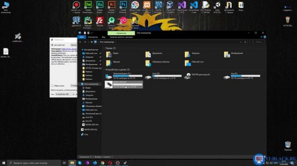 Создание загрузочного Live USB для Linux с помощью программы UNetbootin.
