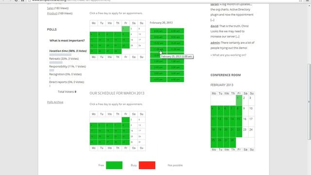 Demo #4: Simple Intranet WordPress Plugin Appointments Booking смотреть онлайн