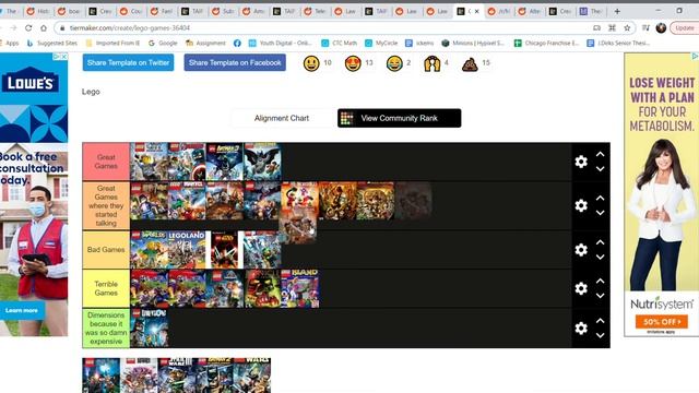 Tier List Eip 5 - Lego Games Tier List смотреть онлайн
