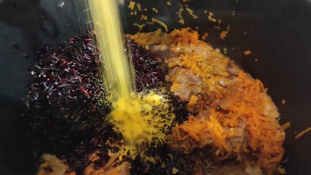 Как приготовить за 6минут плов из чорного риса