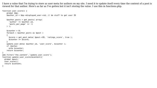 Wordpress: Update user meta of author when post content is viewed (2 Solutions!!) смотреть онлайн