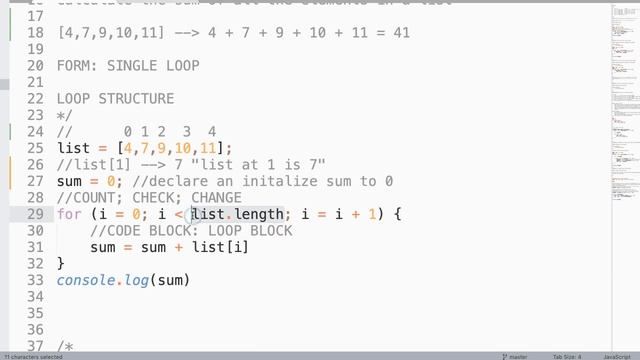 JavaScript Basics - Finding Sum of List смотреть онлайн