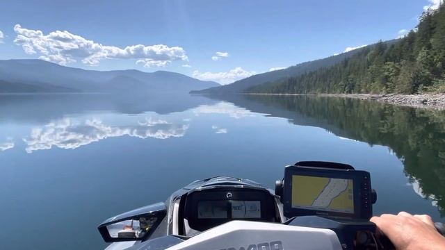 Sea Doo Full Speed On Adams Lake BC