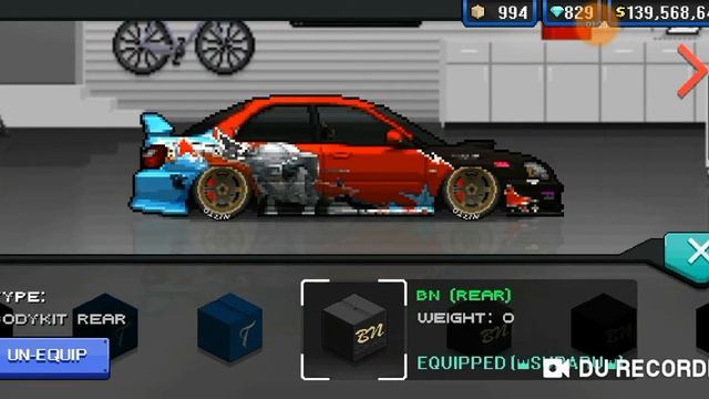 Прокачка SUBARU IMPREZA (Pixel car racer) смотреть онлайн