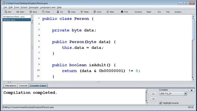 Bits and pieces - Lecture #2, Bit operators Part 1 смотреть онлайн