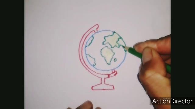 Как нарисовать глобус, просто рисуем, Урок рисования для детей ?? смотреть онлайн