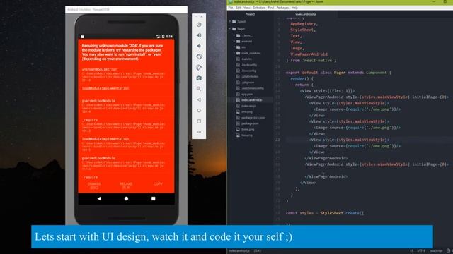 ViewPagerAndroid react native tutorial смотреть онлайн