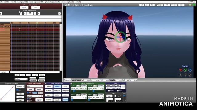 Гайд анимация лица в MikuMikuDance