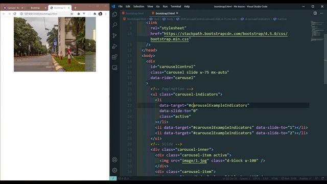 Carousel in Bootstrap | MengSreang Channel смотреть онлайн
