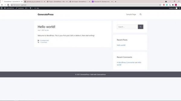 GeneratePress - Replace the Default Theme Icons