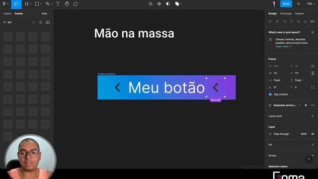Criando um botão com Component Properties - Figma смотреть онлайн