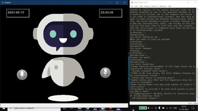 ROBERT - Virtual Assistant In Python смотреть онлайн